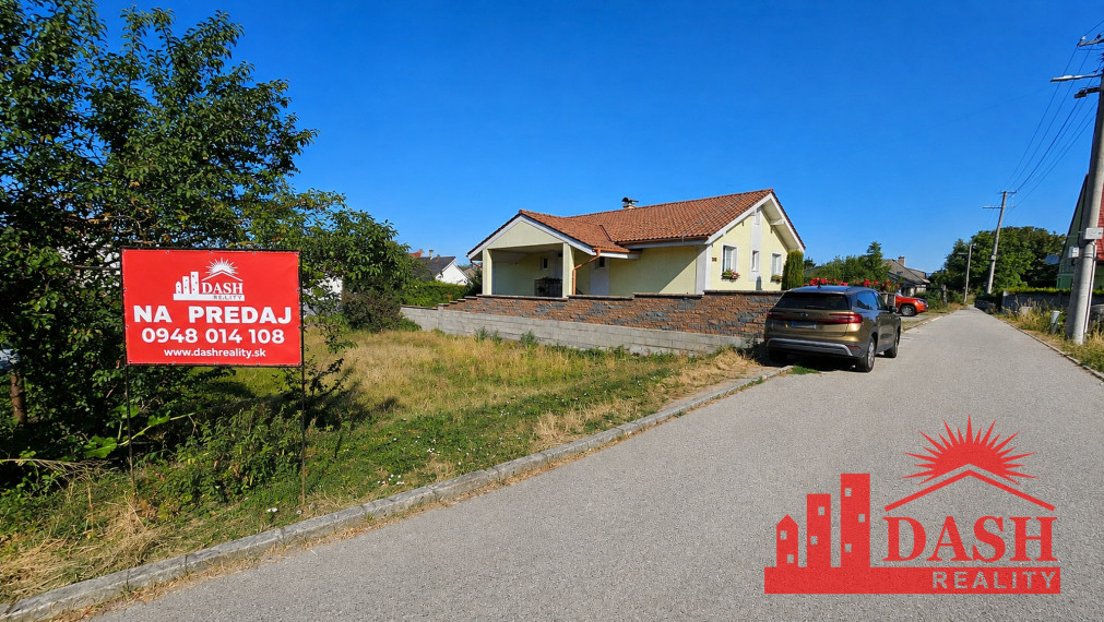 Stavebný pozemok | Trenčianska Turná | projekt | povolenie | 607 m2
