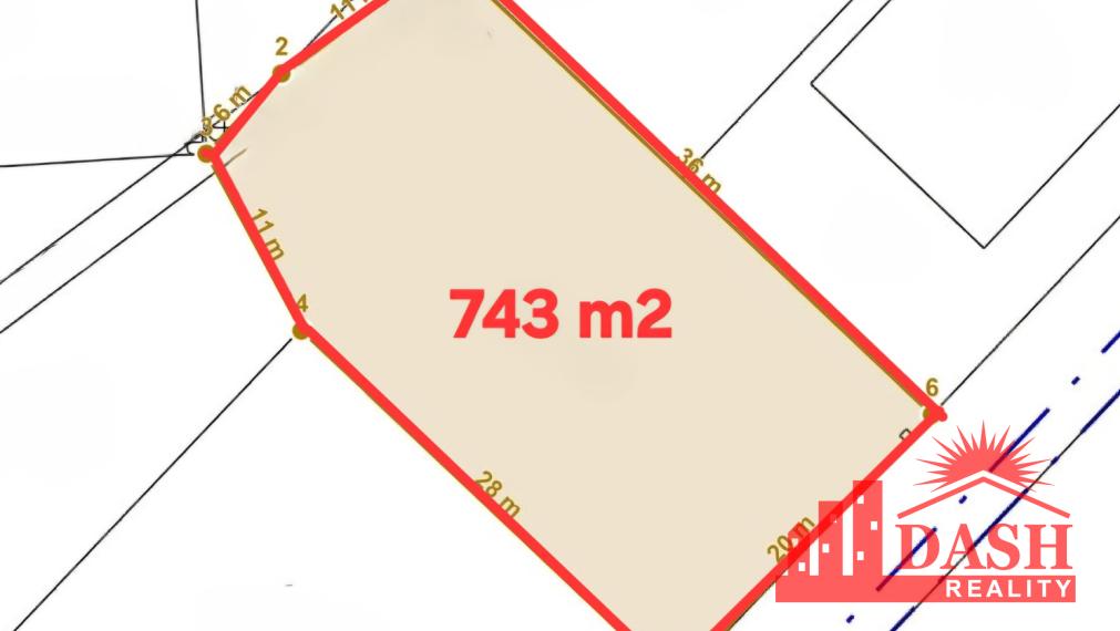 SOLD - Building plot for sale 743 m2, Trenčianske Teplice, Kaňová residence