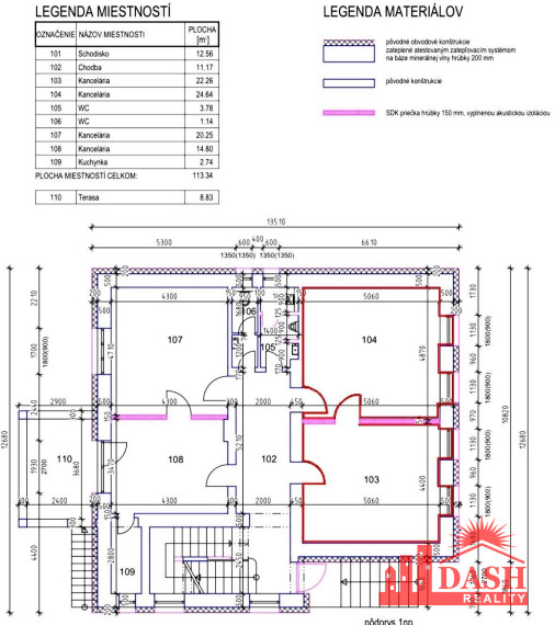 PRENAJATÉ -Na prenájom kancelária, komerčný priestor, Trenčín, 25 m2, Bratislavská