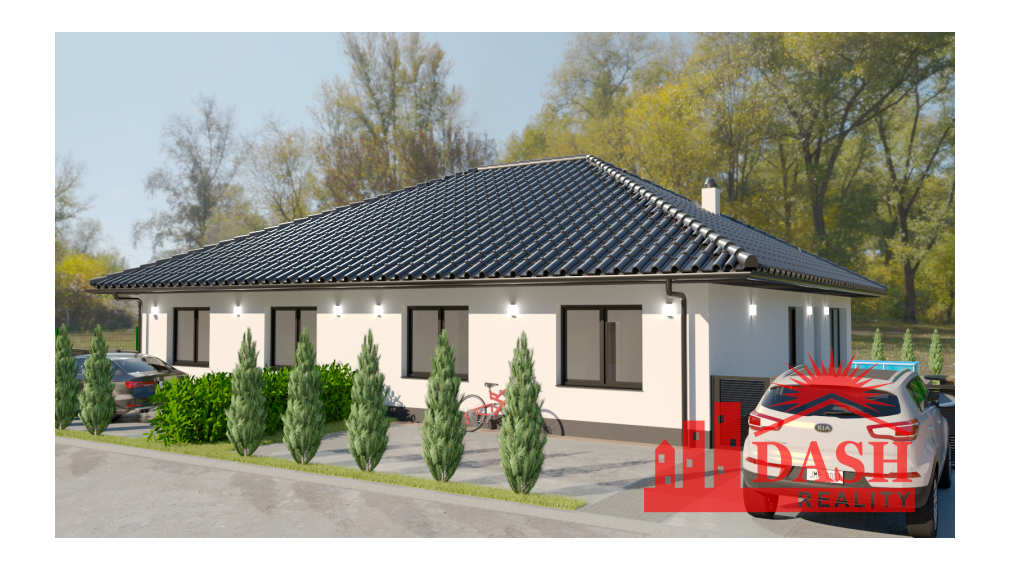 RESERVED - For sale new 4-room family house with terrace, 374 m2, Trenčianske Mitice