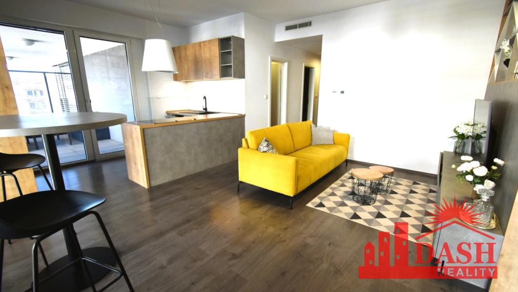 Na prenájom pekný zariadený byt v Trenčíne, 59 m2, Karpatská, rezidencia Green Bay