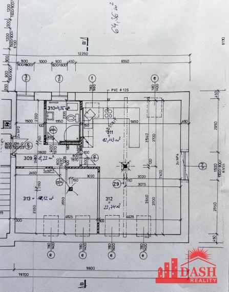For rent office space near the city center, 65 m2, Trenčín, Piaristická street