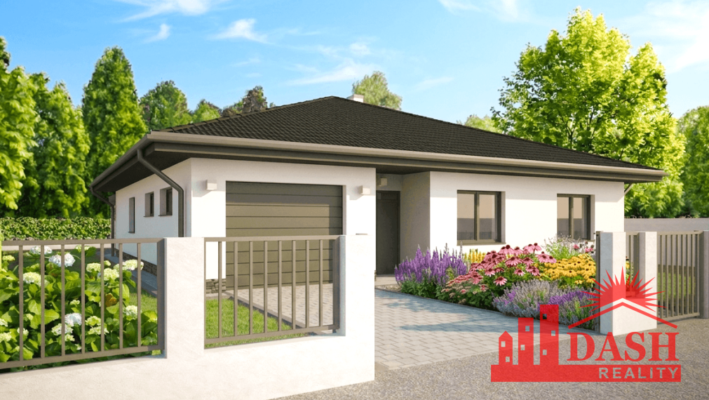 For sale new 4-room bungalow with terrace, 528 m2, Trenčín