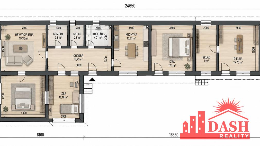 Na predaj | 4 izbový rodinný dom | Soblahov | okres Trenčín
