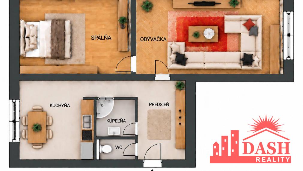 Na predaj | 2 izbový byt | Trenčín | centrum mesta