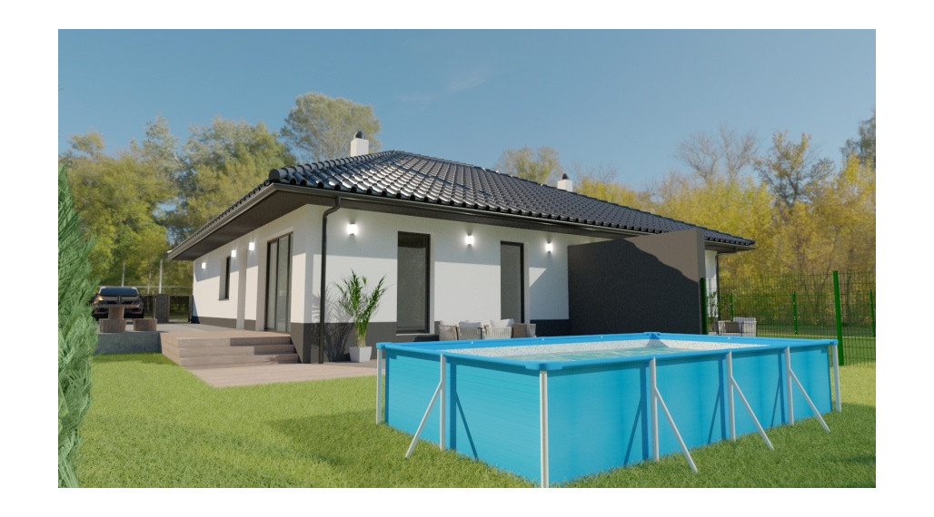 RESERVED - For sale new 4-room family house with terrace, 374 m2, Trenčianske Mitice