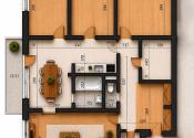 Na predaj | 4 izbový byt | 2 balkóny | Nemšová | 101 m2