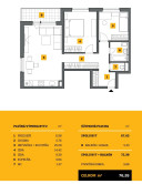 Na predaj 3 izbový byt v novostavbe, 72 m2, Trenčín, Rezidencia Zlatovská