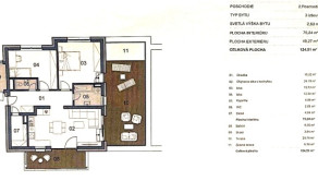 Na predaj klimatizovaný 3 izbový byt v novostavbe, 125 m2, Trenčín, Rezidencia Vinohrady