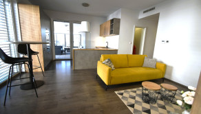 Na prenájom pekný zariadený byt v Trenčíne, 46 m2, Karpatská, rezidencia Green Bay