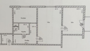 Na predaj veľký 2 izbový byt s balkónom, 57 m2, Nová Dubnica, ul. SNP