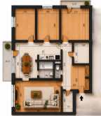 Na predaj | 4 izbový byt | 2 balkóny | Nemšová | 101 m2