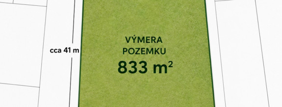 Stavebný pozemok | Horňany | okres Trenčín | 833 m2