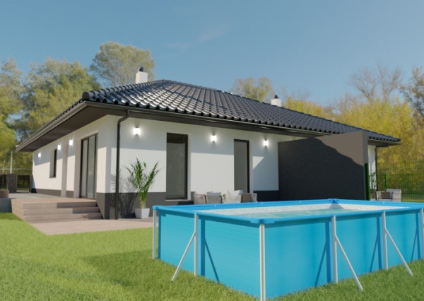 REZERVOVANÉ -Na predaj novostavba 4 izbový rodinný dom s terasou, 374 m2, Trenčianske Mitice