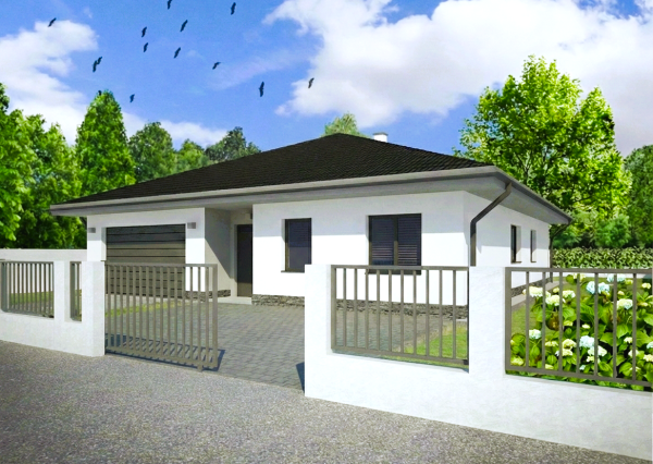 Na predaj novostavba 4 izbový bungalov s terasou, 528 m2, Trenčín