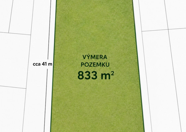 Stavebný pozemok | Horňany | okres Trenčín | 833 m2