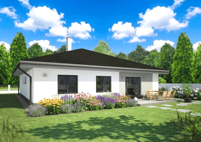 REZERVOVANÉ -Na predaj novostavba 4 izbový bungalov s terasou, 528 m2, Trenčín - Na predaj novostavba 4 izbový bungalov s terasou, 528 m2, Trenčín